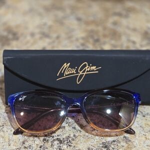 Maui Jim Gradient Blue and Tan Sunglasses